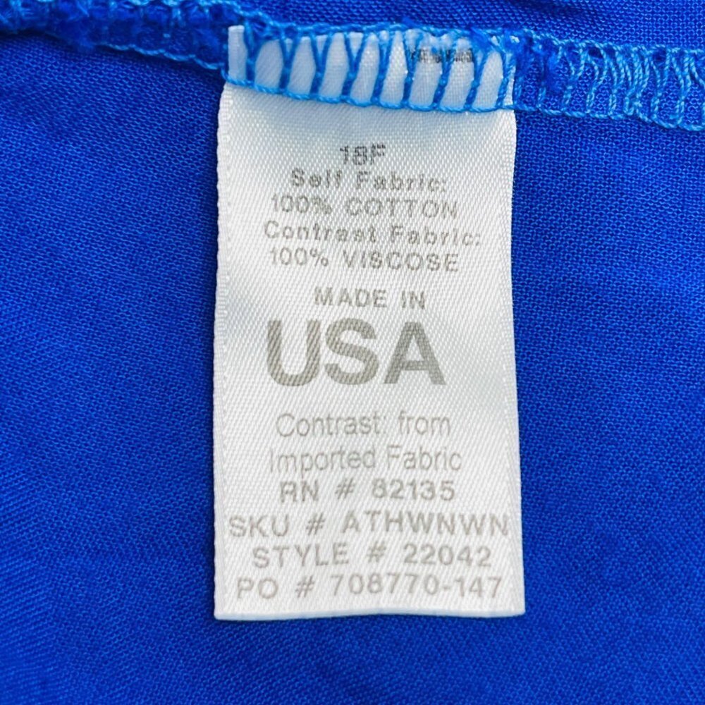 Fresh Produce Tunic Top Women XS Blue Floral Lagenlook Beach Coastal Button Back - Picture 6 of 10
